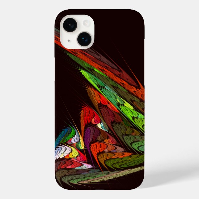 Chameleon Fractal Abstract Art in Vibrant Motion Case-Mate iPhone Case (Back)