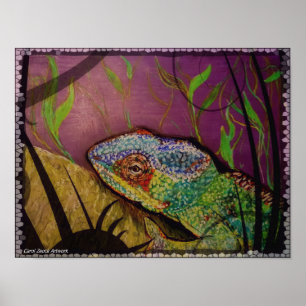 Chameleon from original artwork poster