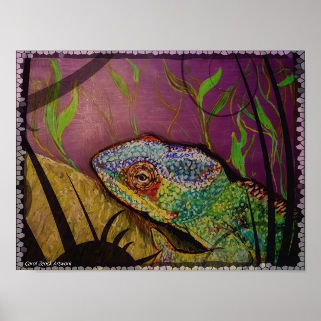 Chameleon from original artwork poster (Front)