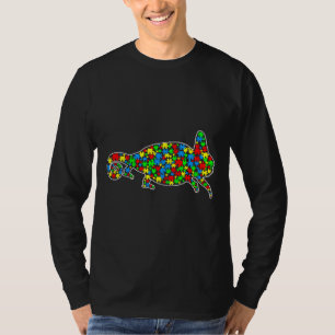 Chameleon Funny Puzzle Animals Autism Awareness T-Shirt