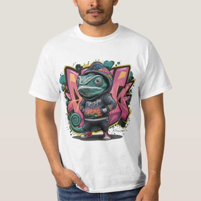 Chameleon graffitti T-Shirt (Front)