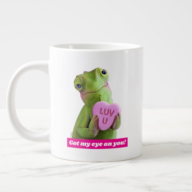 Chameleon Heart (Luv U) Large Coffee Mug (Left)