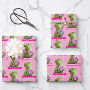 Chameleon Heart (Luv U) Wrapping Paper Sheet