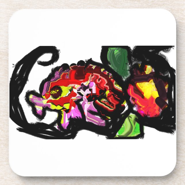 Chameleon hot style  coaster (Front)