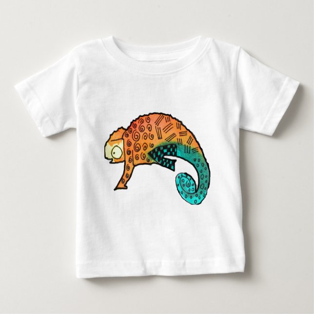 Chameleon ink reptile baby T-Shirt (Front)