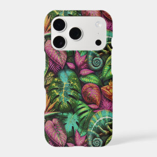 Chameleon Jungle Dreams Seamless Surface Pattern