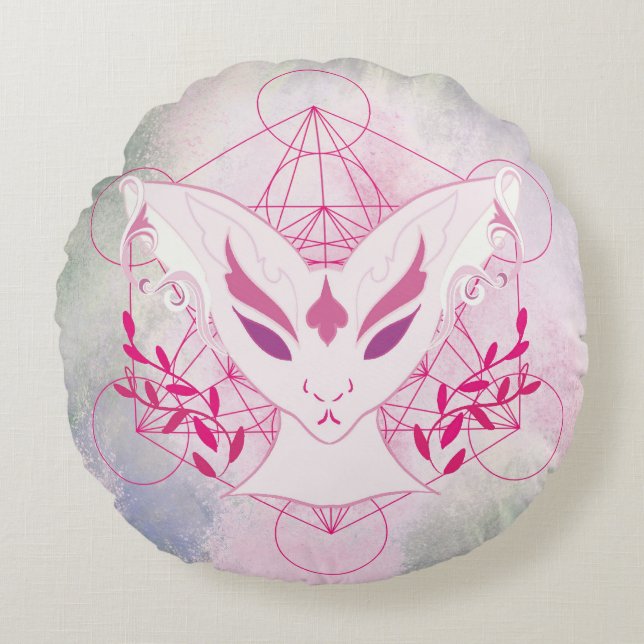 Chameleon Lineli Round Cushion (Front)