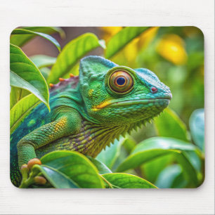 Chameleon, lizard mouse pad