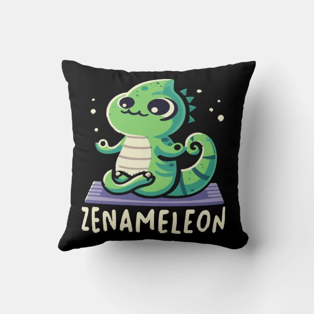 Chameleon Lover Cushion (Back)