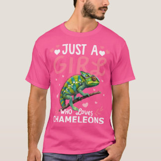 Chameleon Lover Just A Girl Who Loves Chameleons T-Shirt