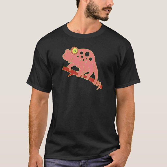 Chameleon Motif Exotic Animal  1 T-Shirt (Front)