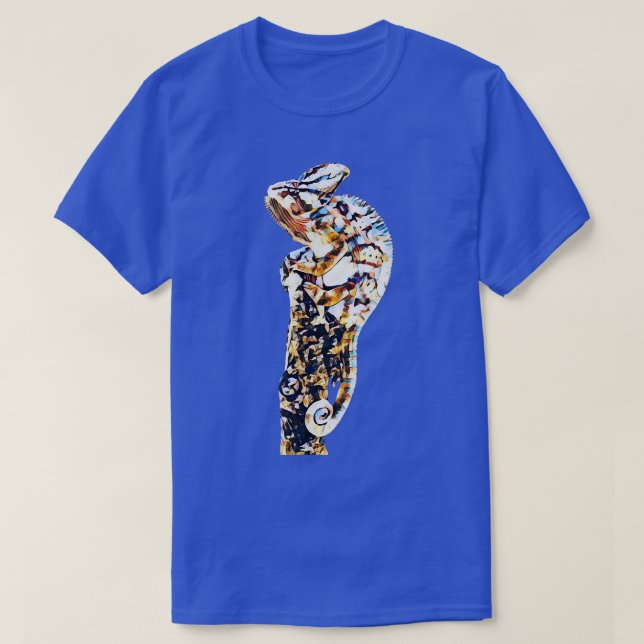 Chameleon Motif Terrarium Reptile Lizards Chameleo T-Shirt (Design Front)
