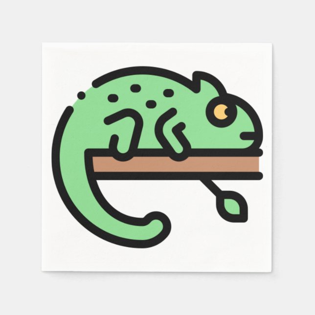 Chameleon Napkin (Front)