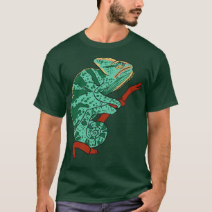 Chameleon On Branch Lizard Lizards Chameleons 1 T-Shirt