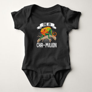 Chameleon One In Chamillion Reptiles Baby Bodysuit