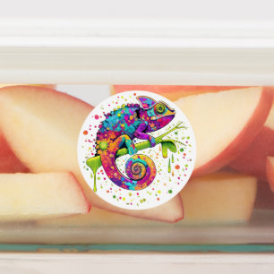 Chameleon Paint Stains Watercolor Style