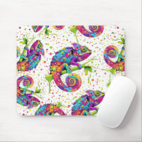 Chameleon Paint Stains Watercolor Style