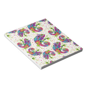 Chameleon Paint Stains Watercolor Style Notepad