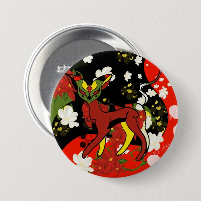 Chameleon Palame 7.5 Cm Round Badge (Front & Back)