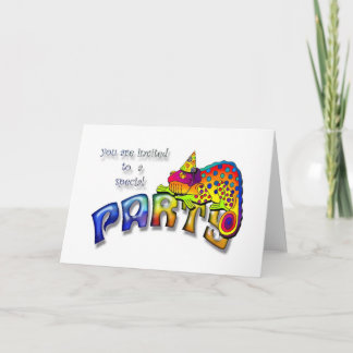 Chameleon Party Invitation