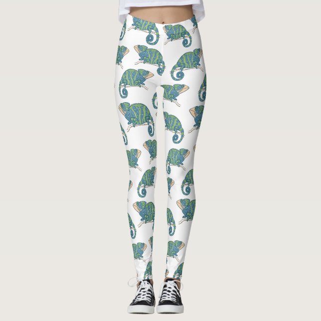 Chameleon Pattern Leggings (Front)