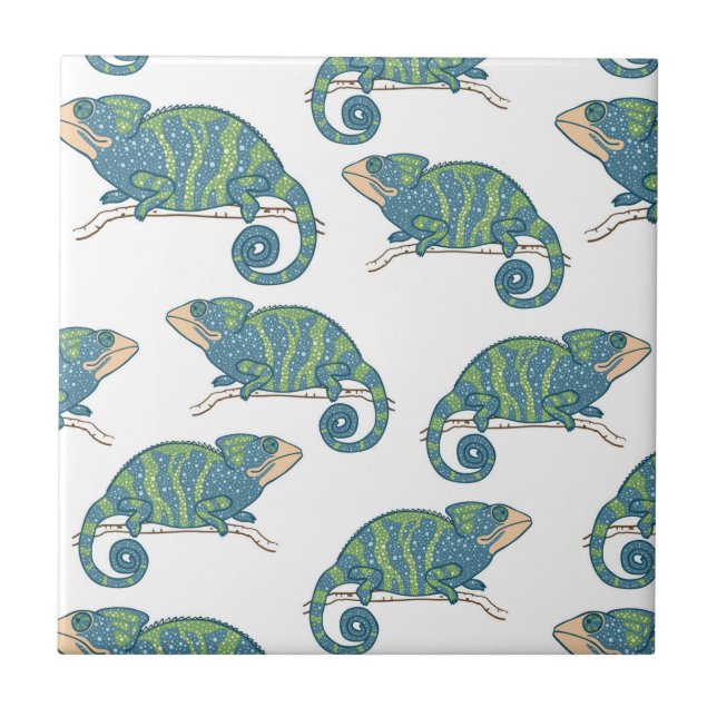 Chameleon Pattern Tile (Front)