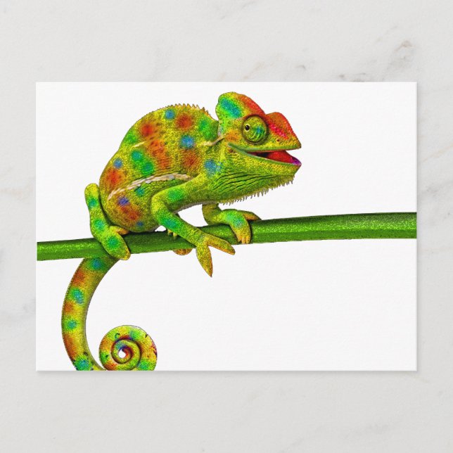 Chameleon Postcard (Front)