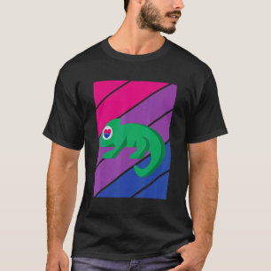 Chameleon Pride Bisexual Flag LGBTQ Proud Ally Pri T-Shirt
