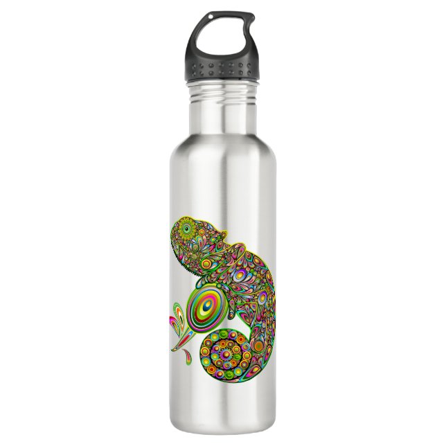 Chameleon Psychedelic Fantasy 710 Ml Water Bottle (Front)