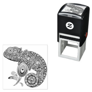 Chameleon Psychedelic Fantasy Self-inking Stamp