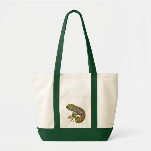 Chameleon Psychedelic Fantasy Tote Bag