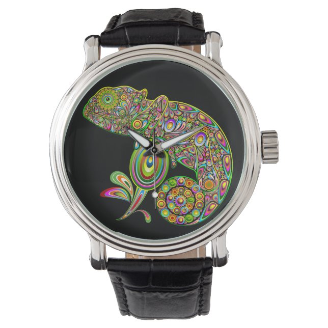 Chameleon Psychedelic Fantasy Watch (Front)