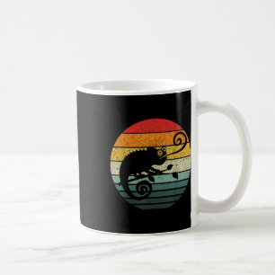 Chameleon Retro Sunset Vintage Design Coffee Mug