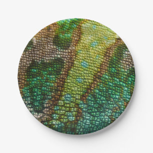 Chameleon Skin Texture Template Paper Plate