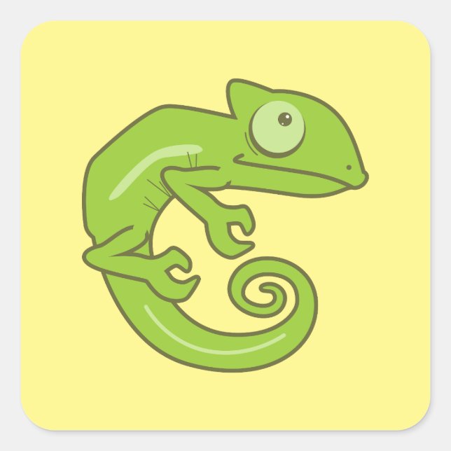 Chameleon Square Sticker (Front)