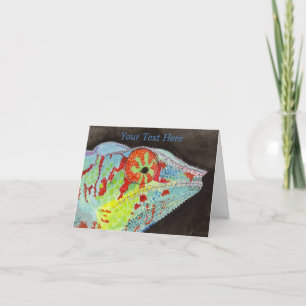 Chameleon Thank You Card