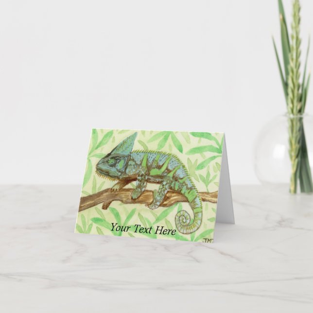 Chameleon Thank You Card (Front)