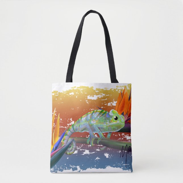 Chameleon  tote bag (Front)