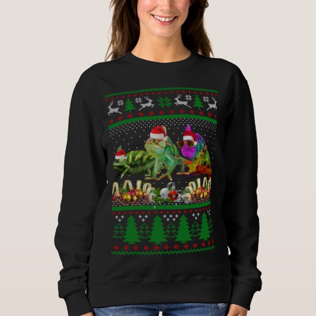 Chameleon Ugly Christmas Sweater (Front)