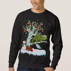 Chameleon Xmas Element Tree Lighting Chameleon Chr Sweatshirt