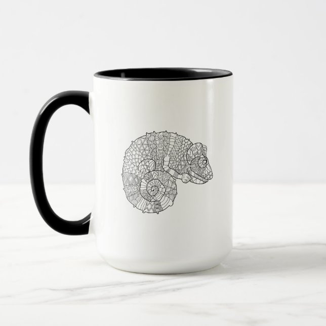 Chameleon Zendoodle Mug (Left)