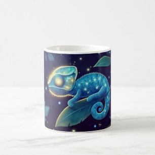 Chameleons are reptiles that belong to the lizard  coffee mug