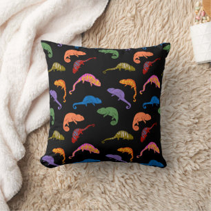 Chameleons Colourful Reptile Lizards Kids Cushion