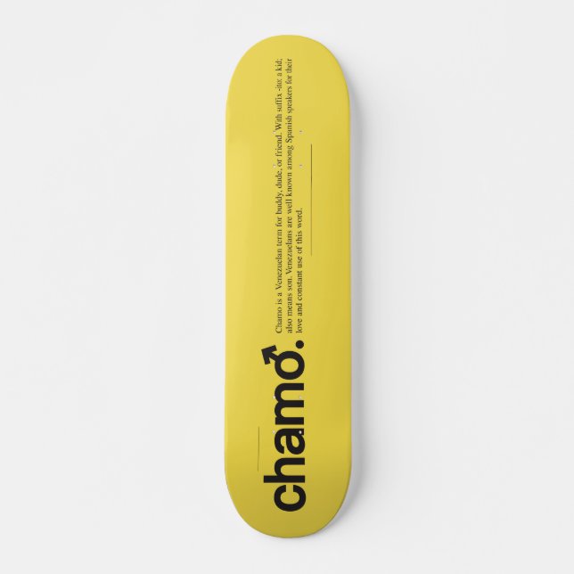 Chamo Skateboard (Front)