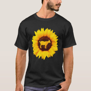 Chamois For Women Men Goat Antelope Sunflower T-Shirt