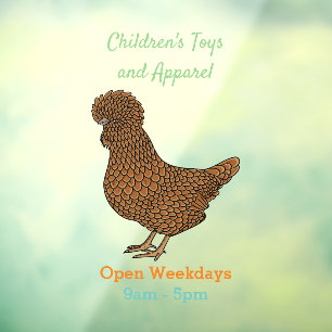 Chamois polish chicken cartoon illustration 