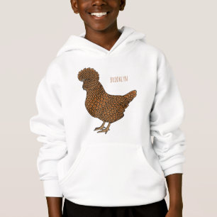 Chamois polish chicken cartoon illustration