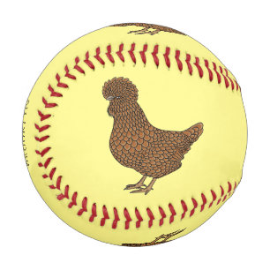 Chamois polish chicken cartoon illustration   baseball