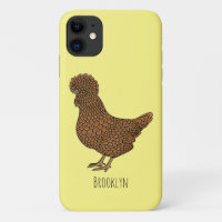 Chamois polish chicken cartoon illustration