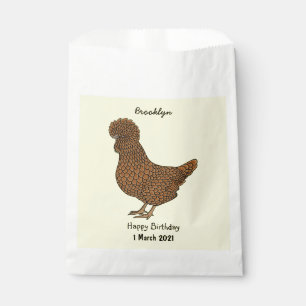 Chamois polish chicken cartoon illustration favour bag